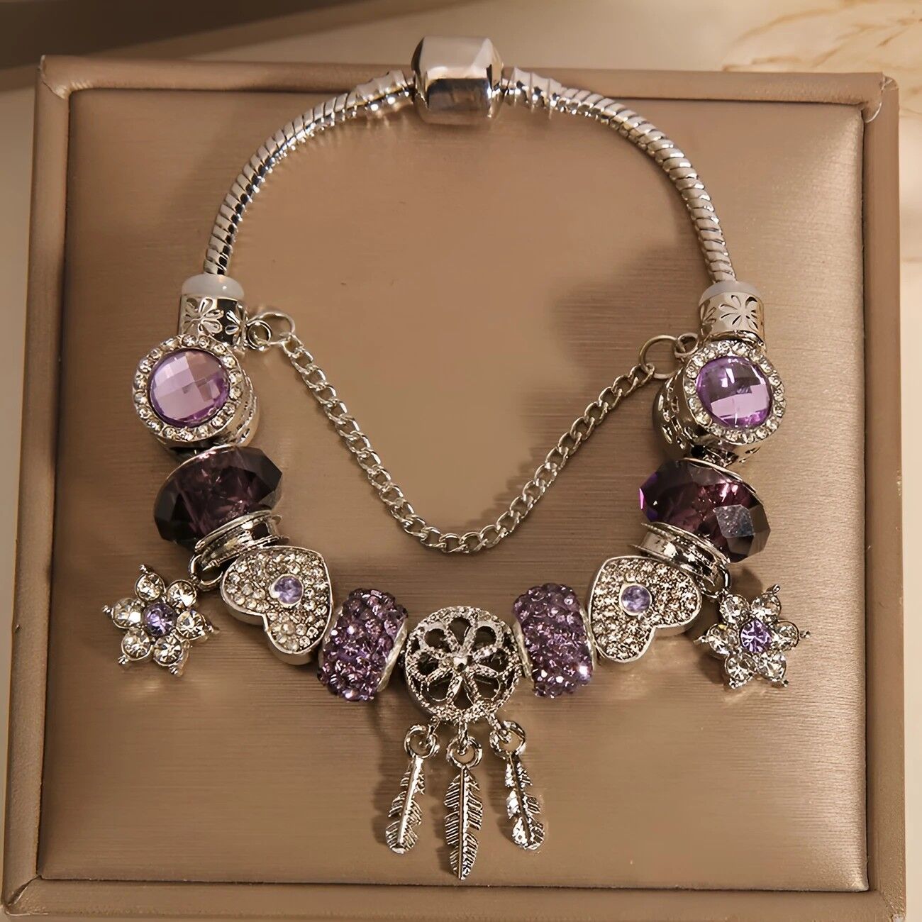 purple dream catcher bracelets