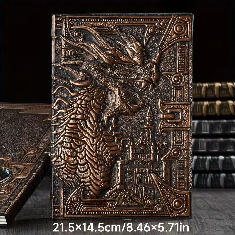 RED BRONZE DRAGON NOTEBOOK bronze dragon notebook