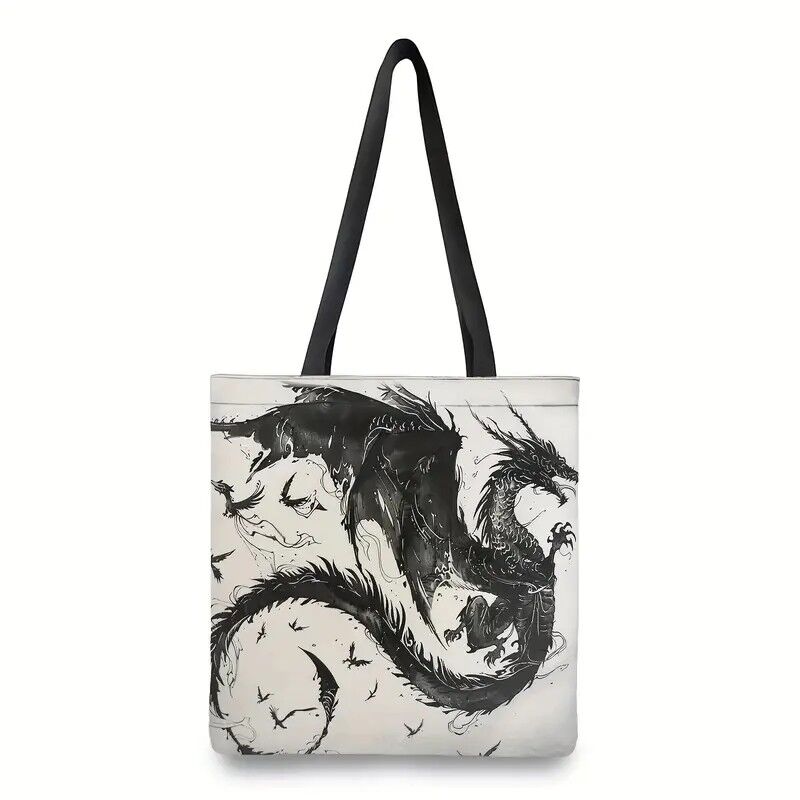 dragon tails tote bag