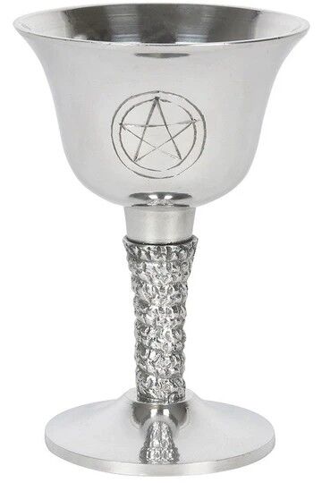 Silver Metal Pentagram Chalice chalice