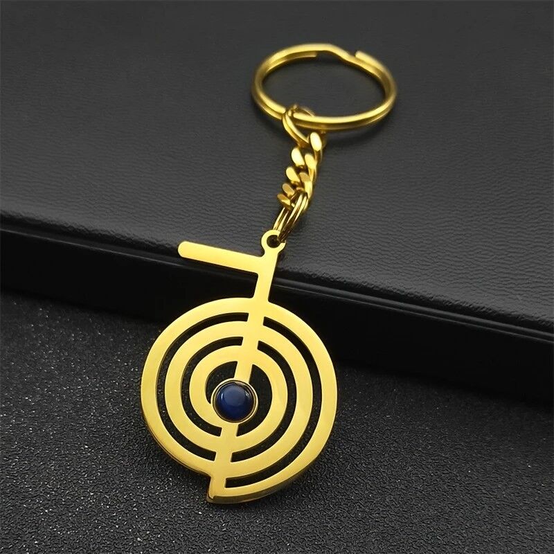 gold chokurei keychain reiki cho ku rei keychain