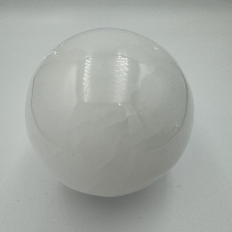 selenite crystal sphere