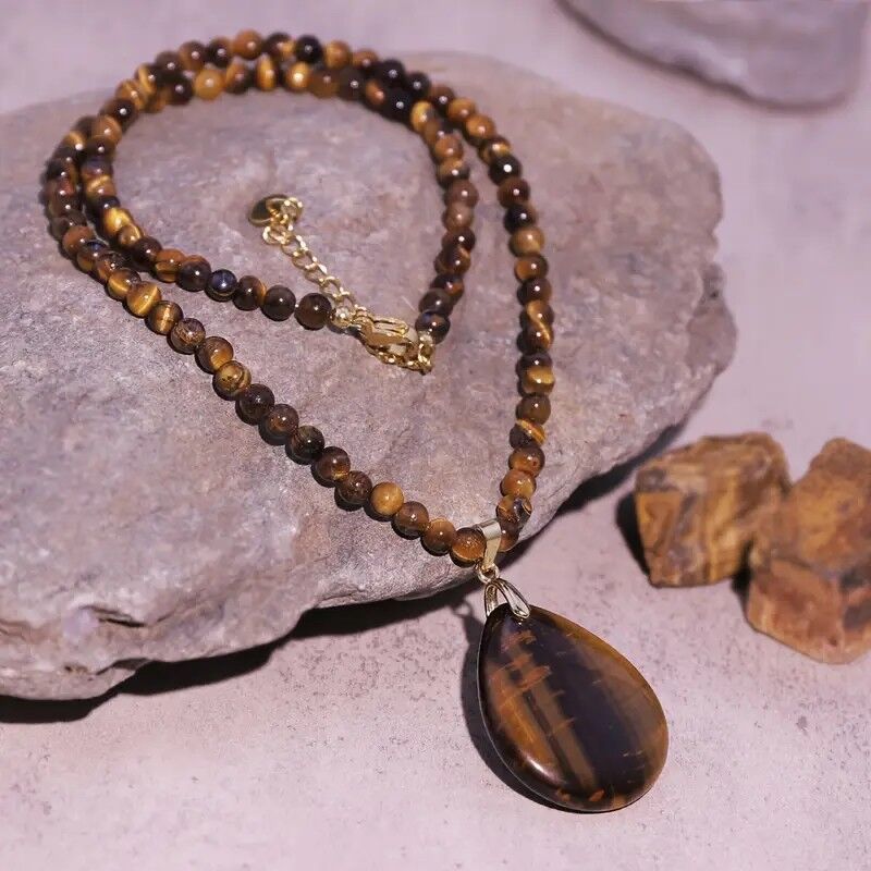 tigers eye pendant necklace tigers eye necklace