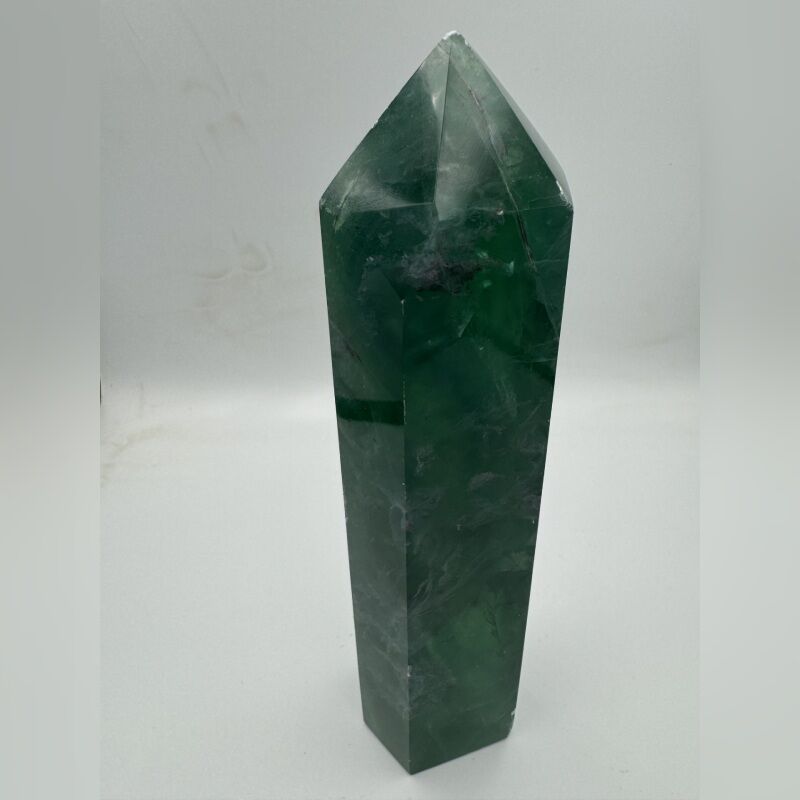 Green Fluorite Tower Crystal