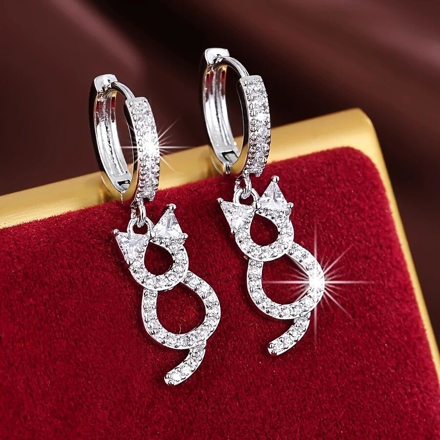 cute kitten earrings