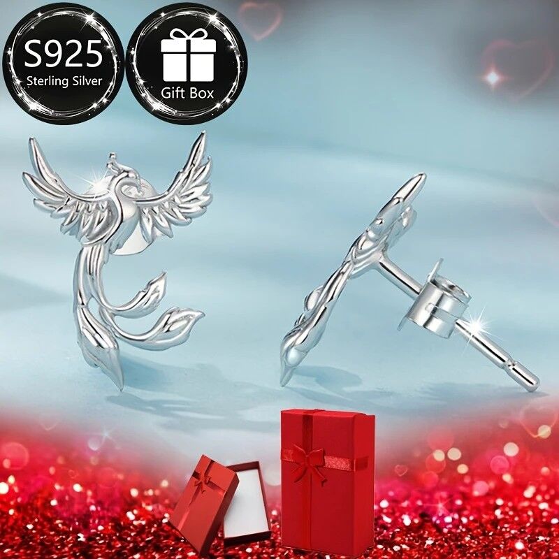 phoenix stud earrings SILVER STUD EARRINGS