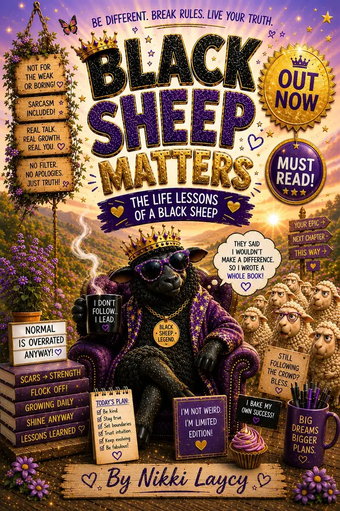 Black Sheep Matters – Book by Nikki Laycy Black Sheep Matters book cover by Nikki Laycy