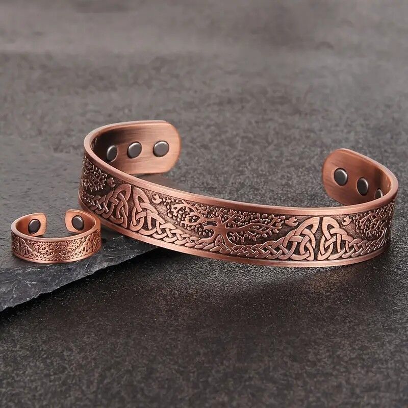 COPPER BRACELET AND RING