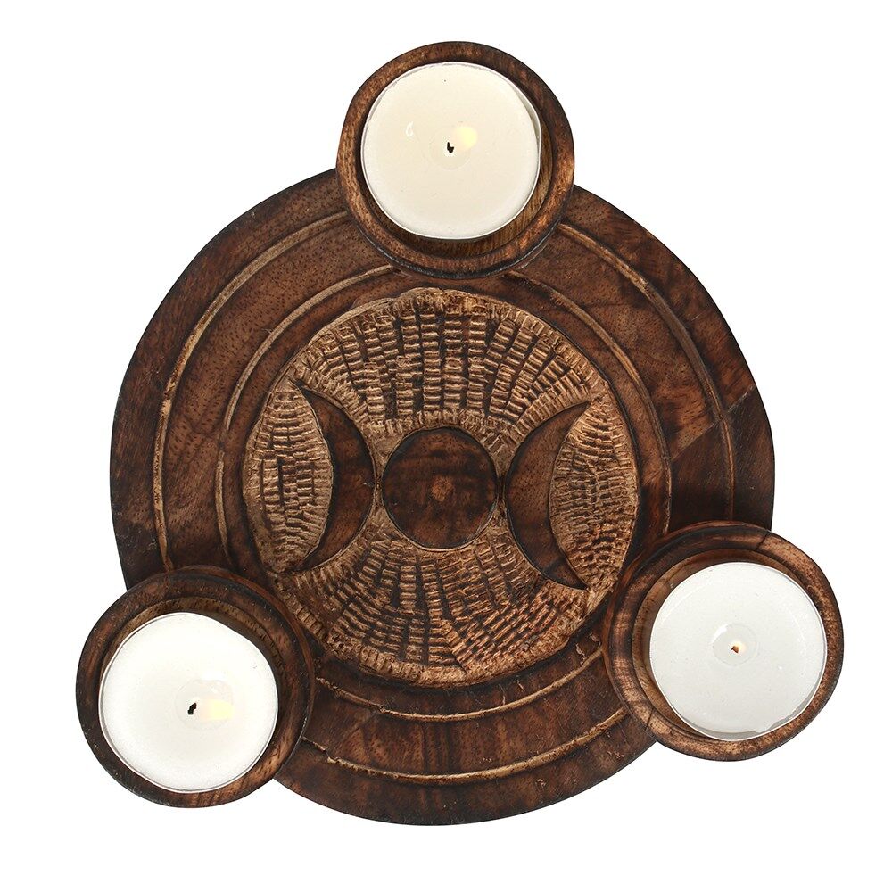 TRIPLE MOON TEALIGHT HOLDER TRIPLE MOON TEA LIGHT HOLDER