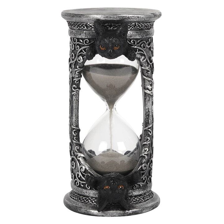 black cat hourglass timer hourglass timer